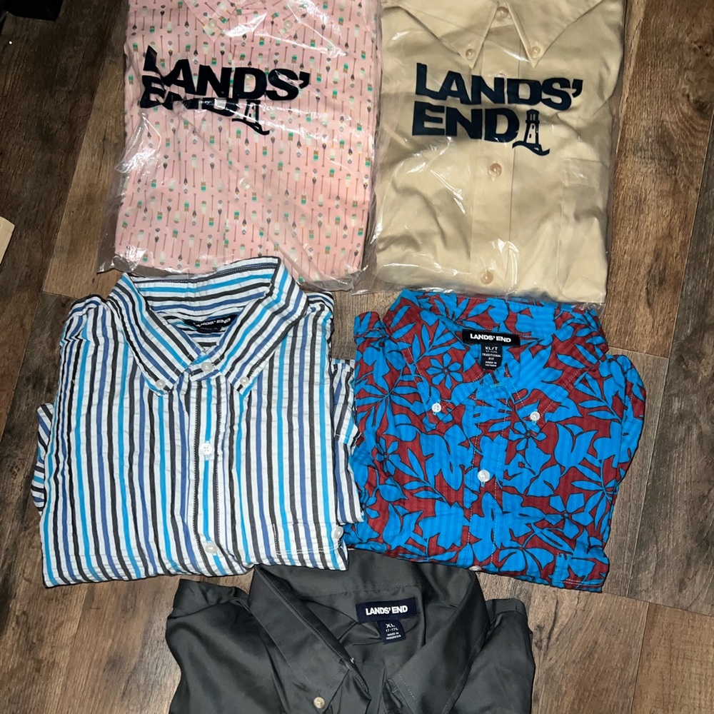 Lands’ End Short sleeve button down